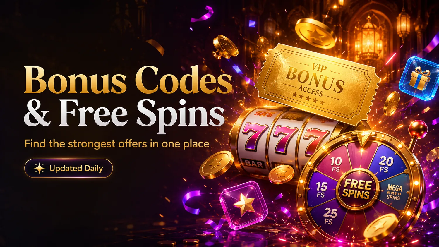 Casino bonus codes and free spins